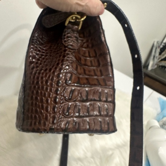 Brahmin Crandall chocolate Whitney satchel handbag - Picture 5 of 9